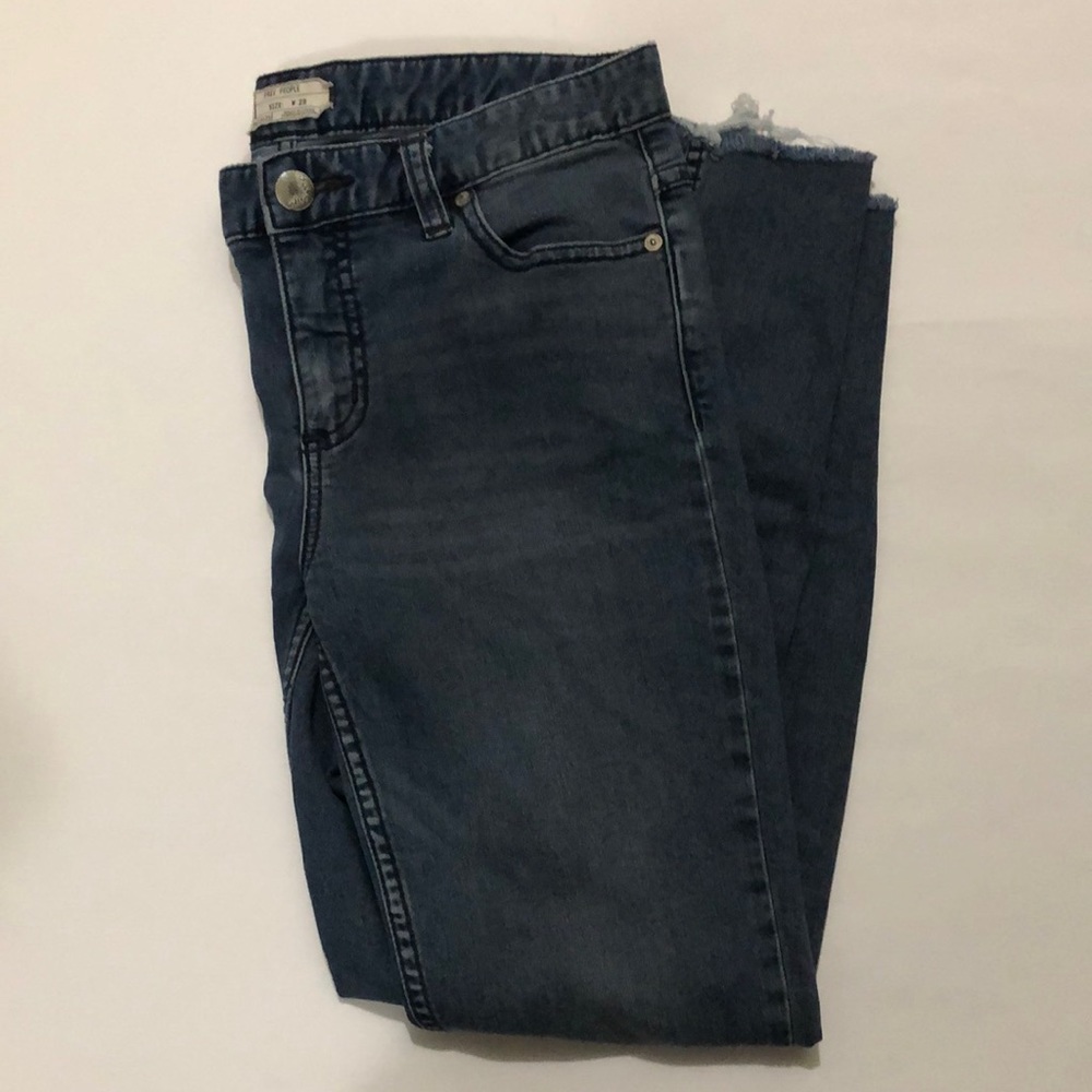 Free People distressed skinny jeans
